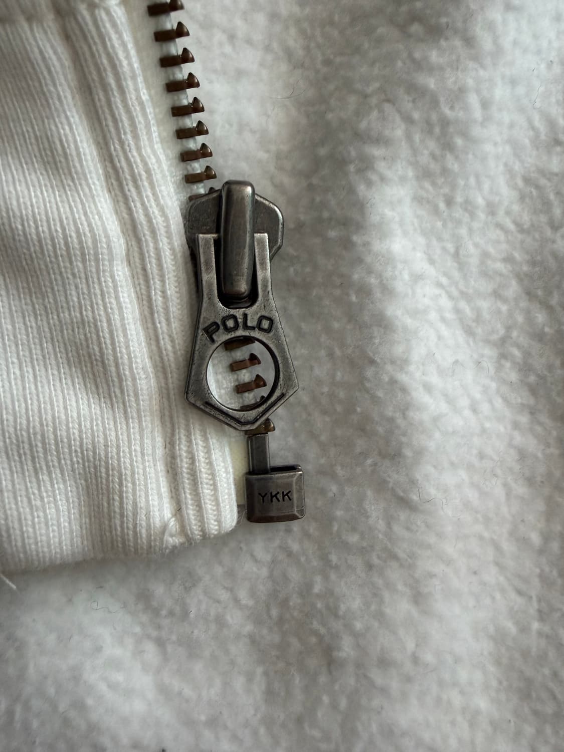 폴로 랄프로렌 빅포니 백로고 후드집업 화이트 상품이미지5