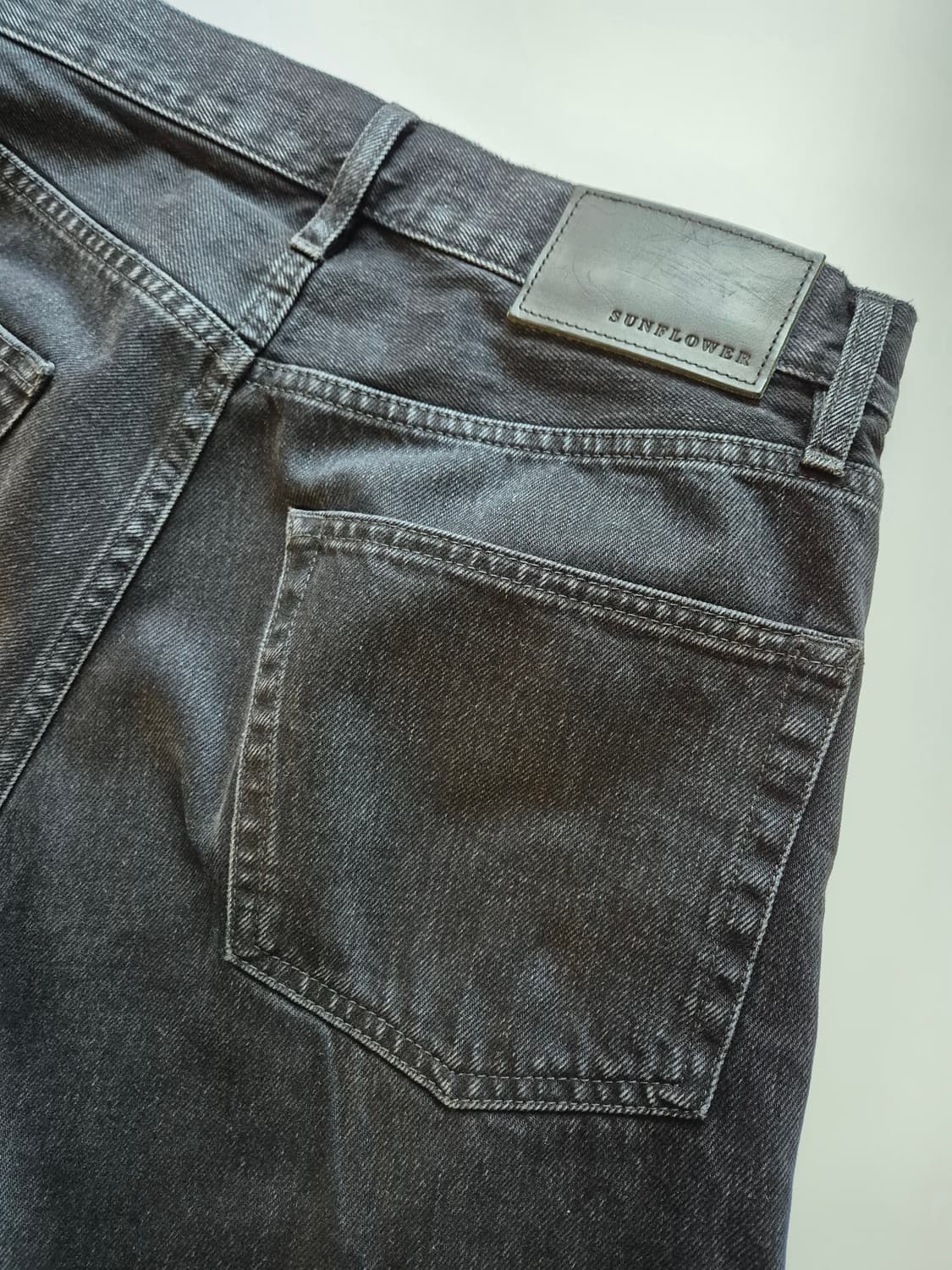 선플라워 루즈 데님 워시드 블랙 30 상품이미지4