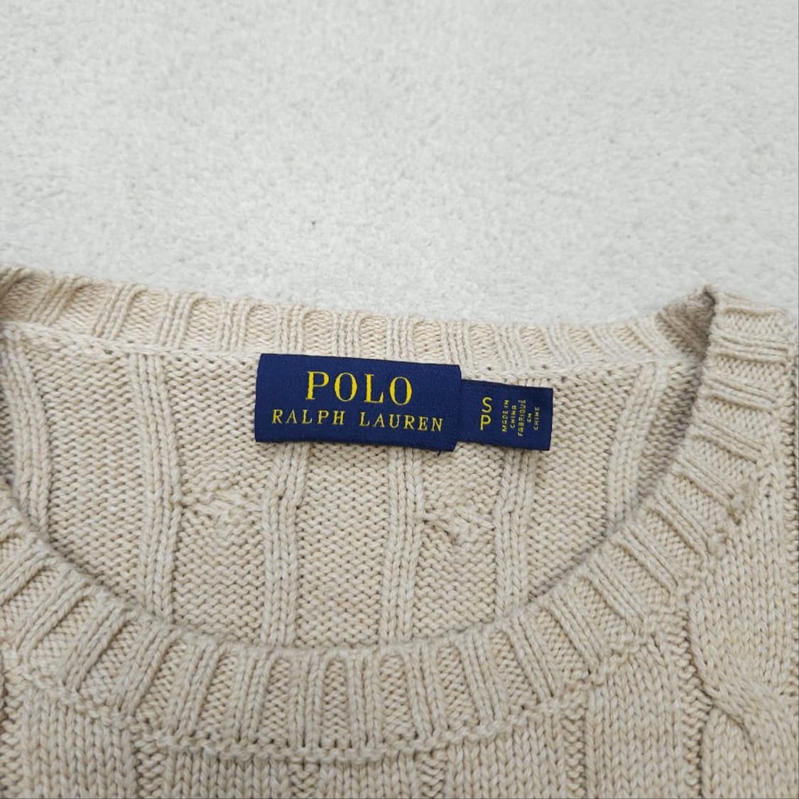 폴로 랄프 로렌 신형 케이블 니트 S 상품이미지5