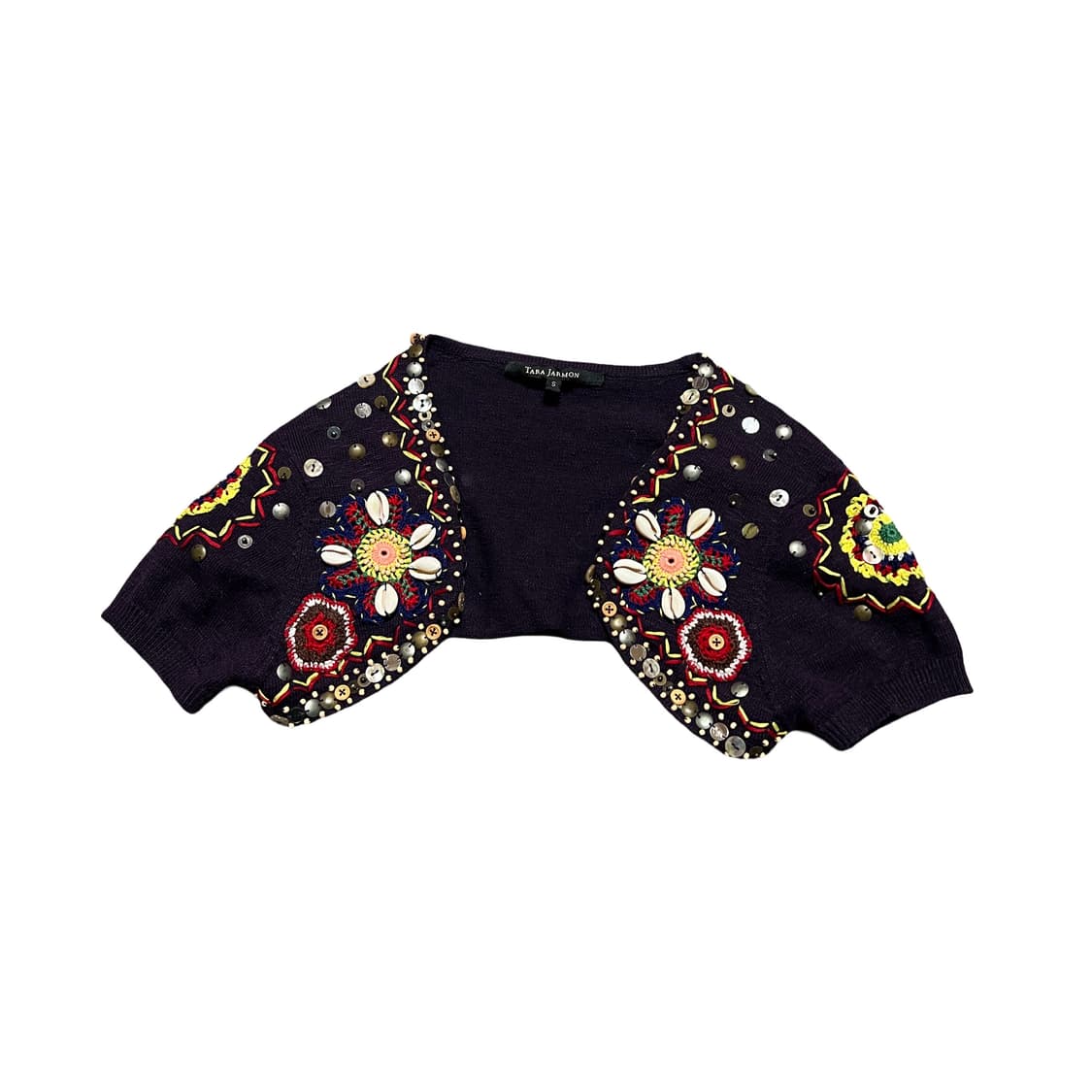 TARA JARMON 빈티지 볼레로 가디건 상품이미지1