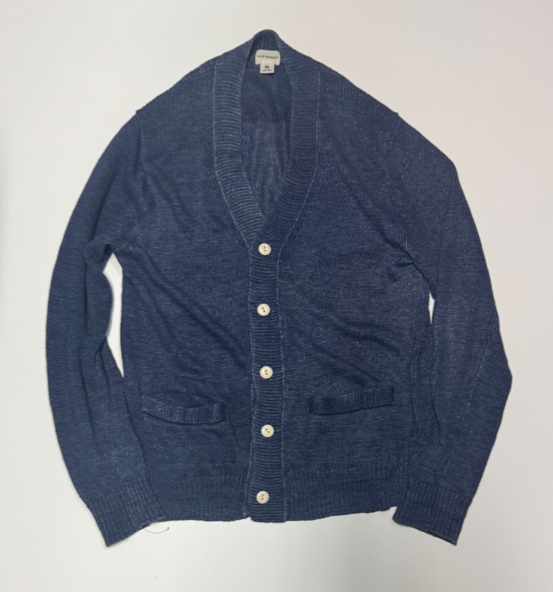 클럽모나코 미니멀 투 포켓 네이비 가디건 상품이미지1