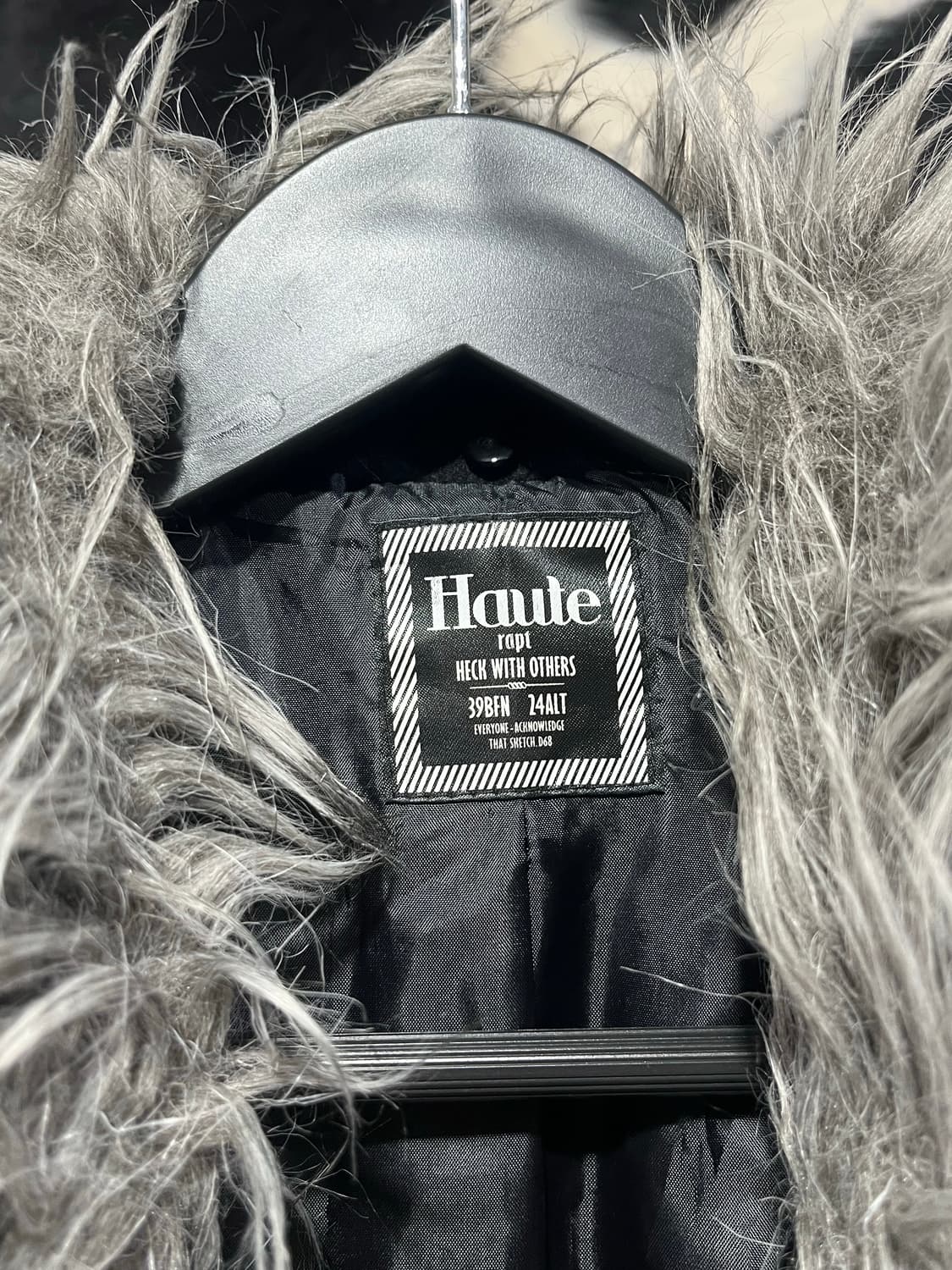 Haute 카라 퍼 코트 상품이미지3