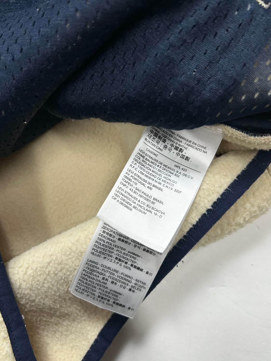 리바이스 뽀글이 플리스 자켓 S 상품이미지8