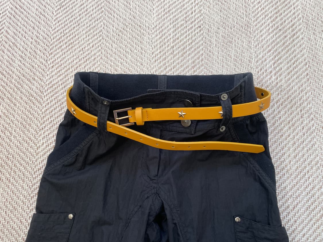 빈티지 스타 골드버클 레더밸트  J04202 상품이미지4