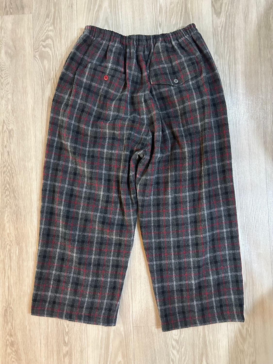 언더커버 20aw 축융 울 체크 와이드 팬츠  상품이미지2