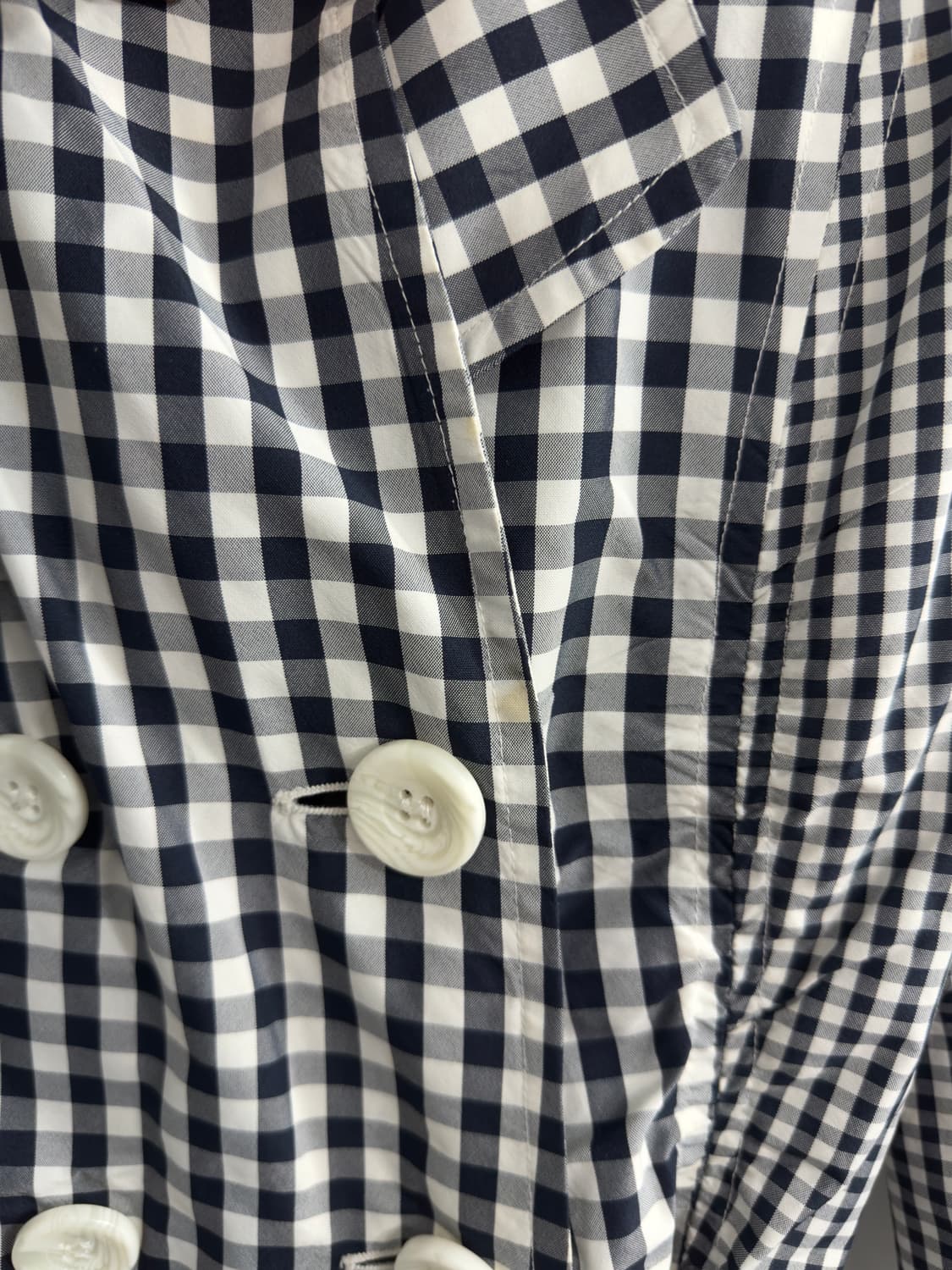 acheter check shirring detail jacket 상품이미지6