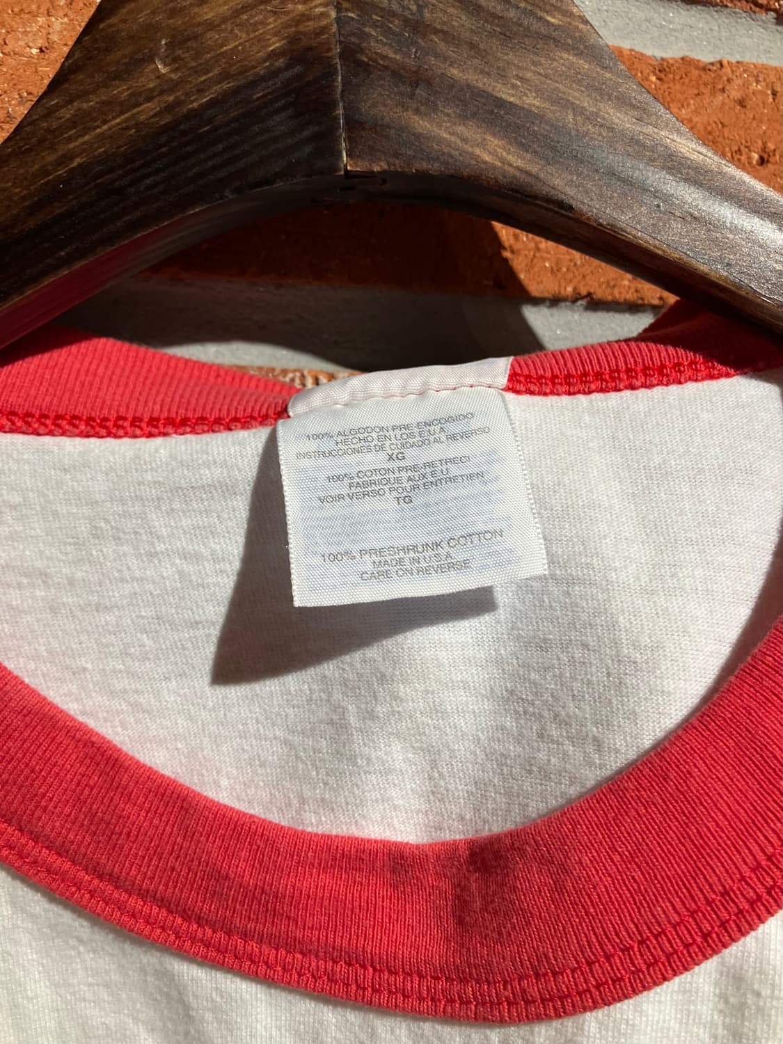 90s USA 빈티지 헤인즈 링거 티셔츠 상품이미지8