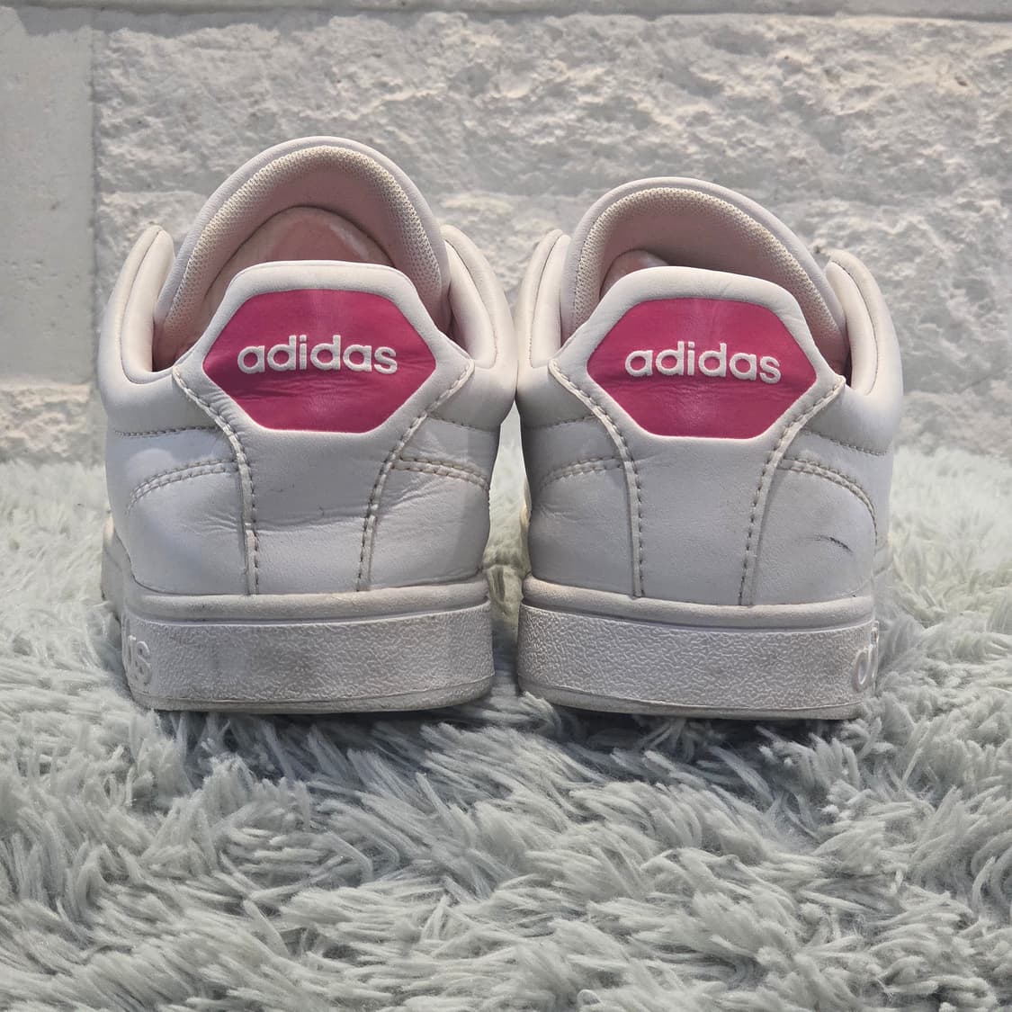 4a-2:아디다스 어드밴티지 클린 화이트 핑크(240) 상품이미지3