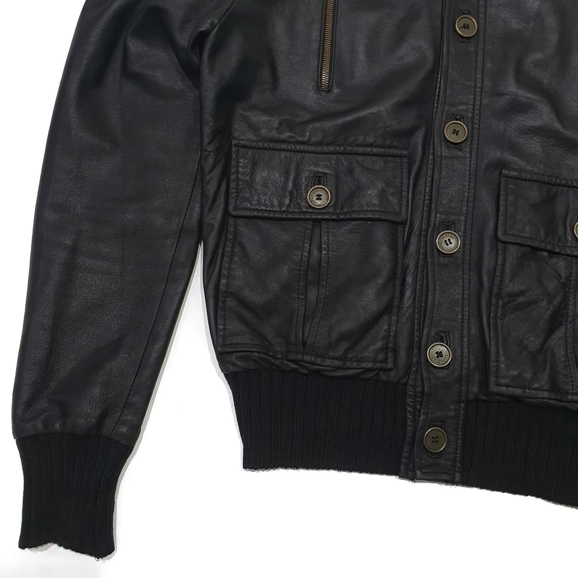 임페리얼 양가죽 봄버 자켓  L (100~105) italy made 상품이미지4