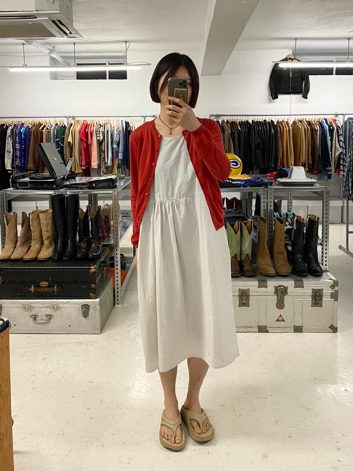 UNITED ARROWS collarless cardigan 상품이미지7