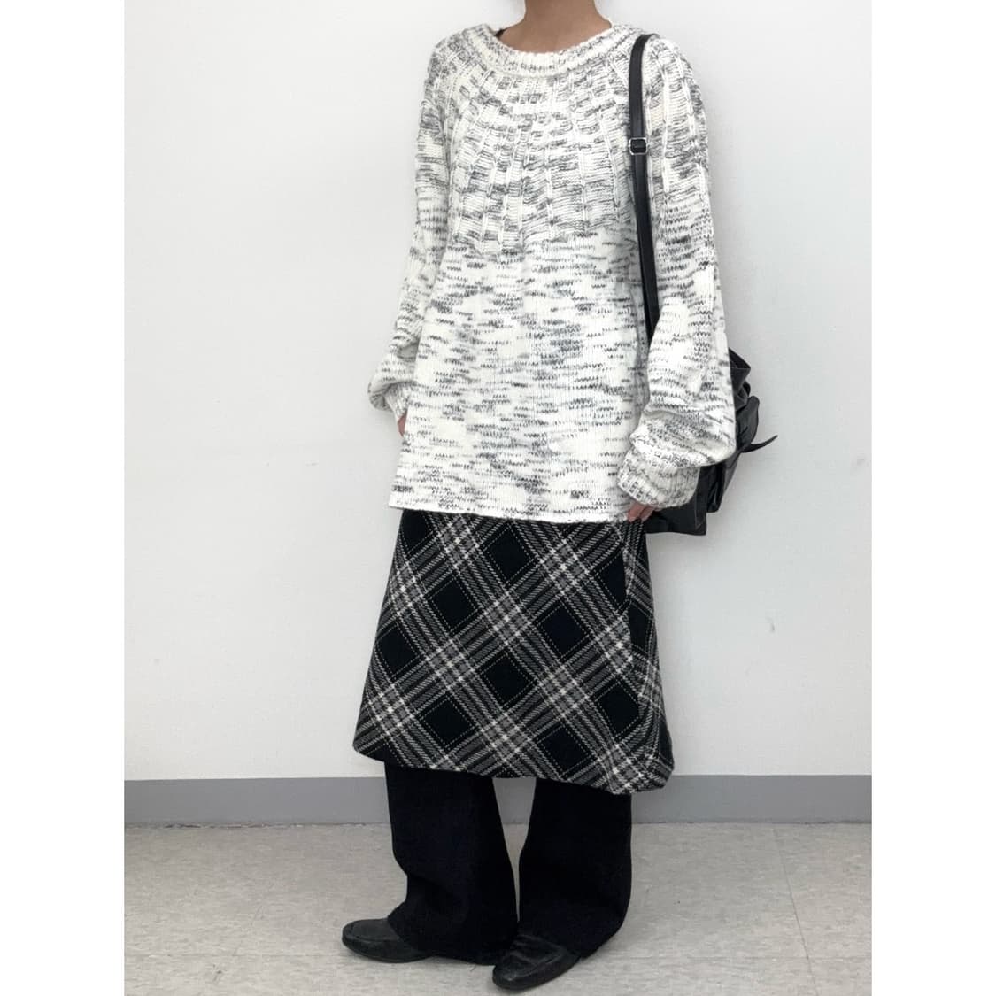 빈티지 블랙 울 스커트 상품이미지2