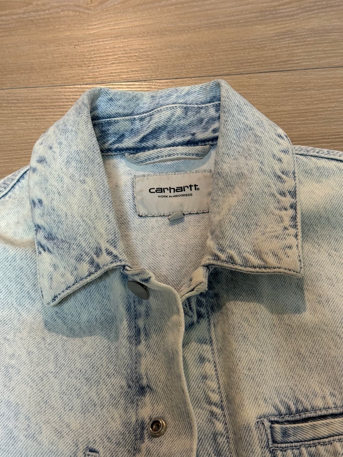 칼하트 우먼 노라 자켓 블루 선워시드 xs 상품이미지5