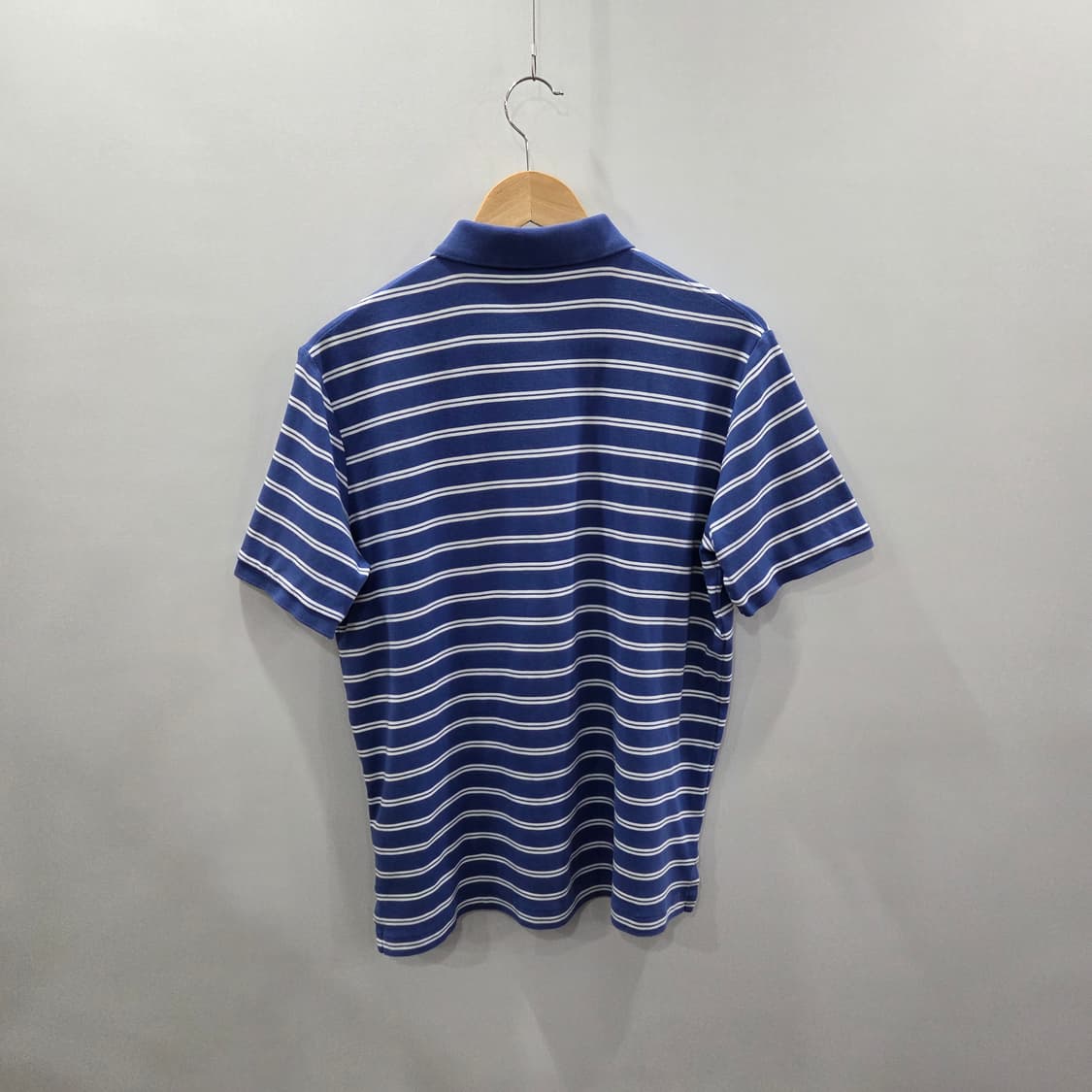 폴로랄프로렌 코튼 스트라이프 카라티 블루 M  상품이미지5
