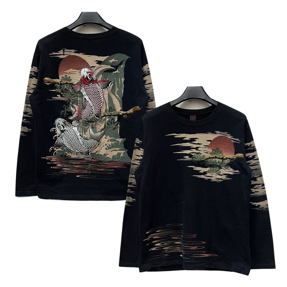 VTG 빈티지 오리엔탈 자수 긴팔 롱슬리브 XL 상품이미지1