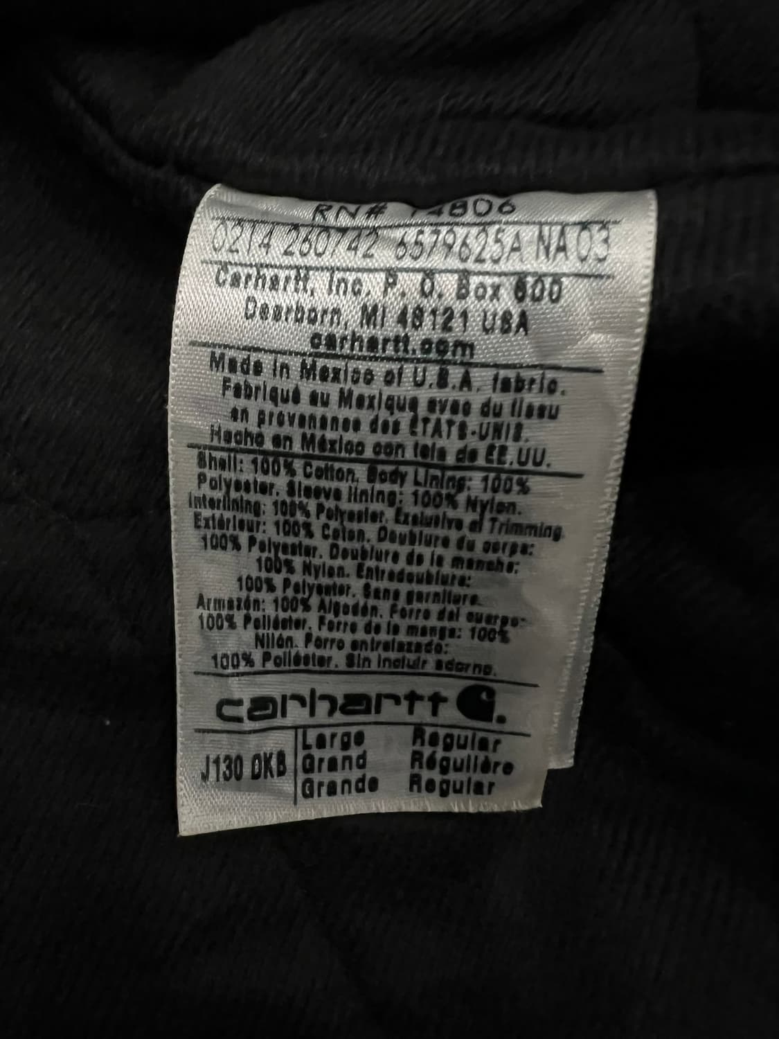 (L) 칼하트 덕 액티브 후드자켓 J130 DKB 다크브라운 상품이미지5