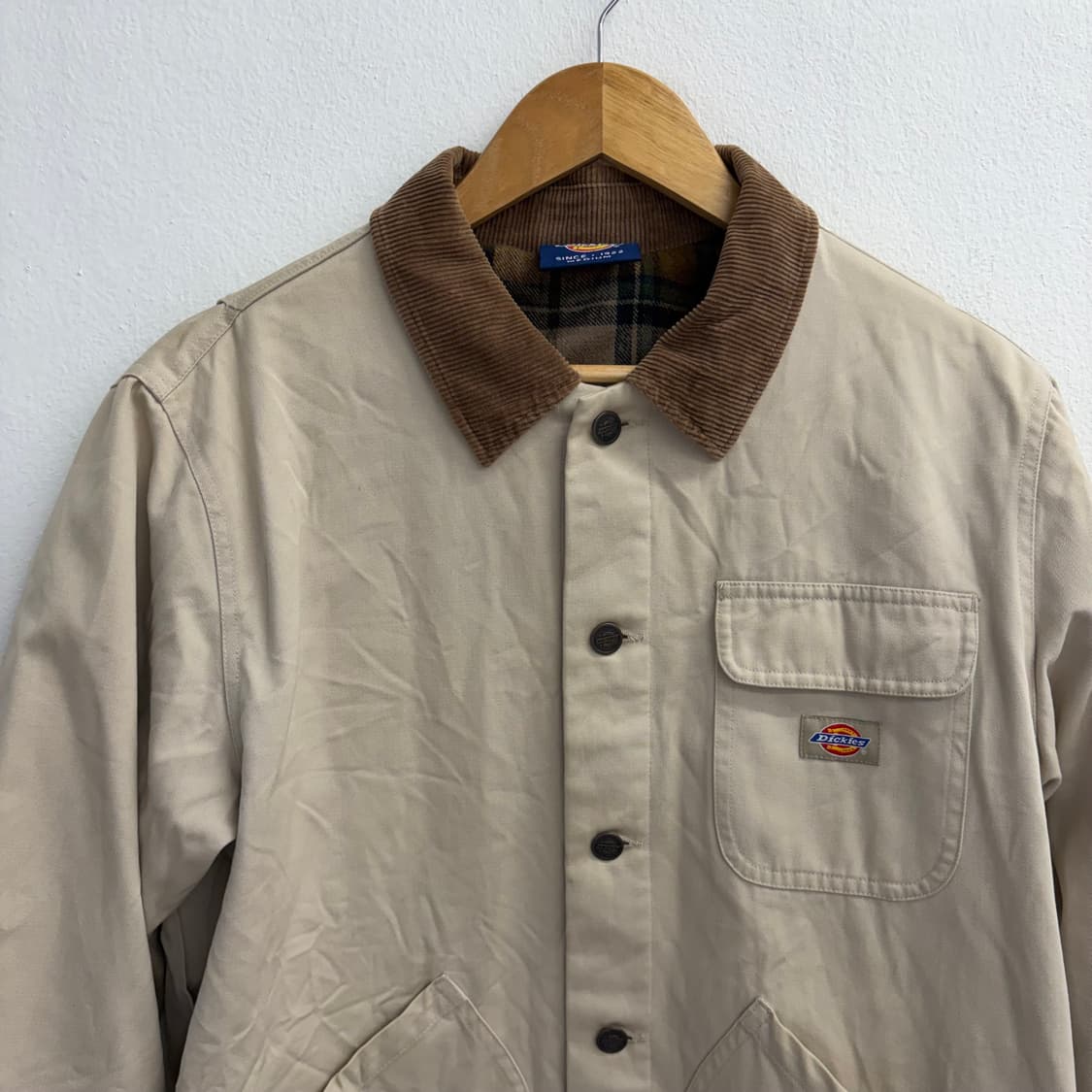 디키즈 코듀로이 카라 워크 자켓 베이지(M) 상품이미지4