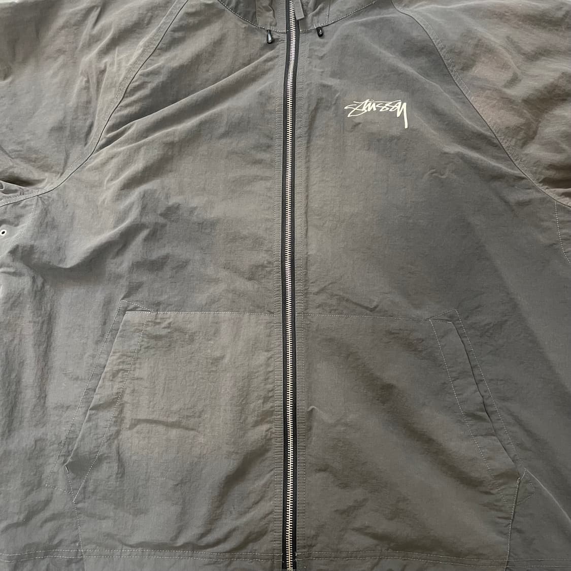 스투시 웨이브 다이 비치 쉘 자켓 블랙 상품이미지2