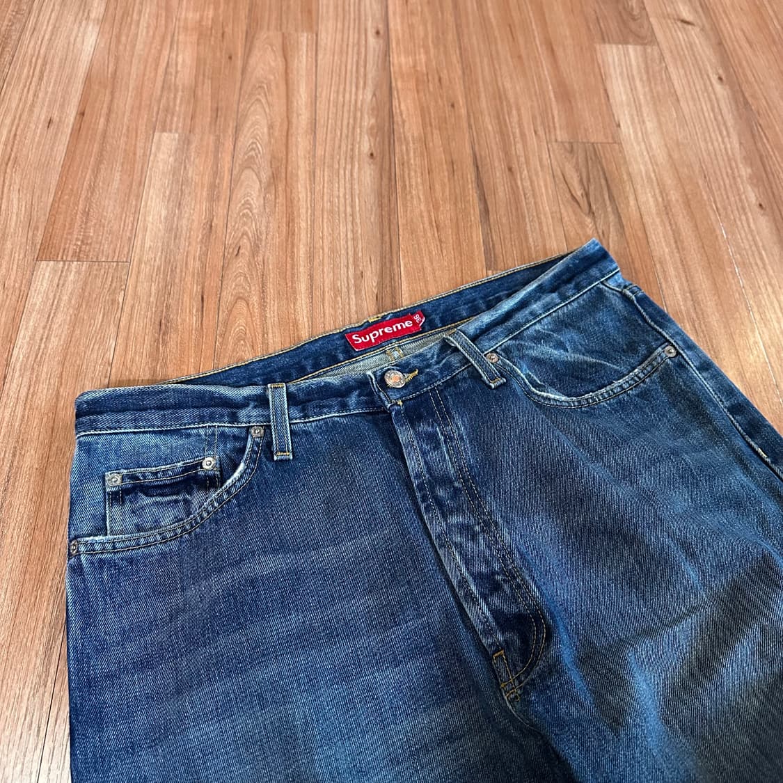 90-00s 올드 슈프림 Supreme 데님 팬츠 36 상품이미지4