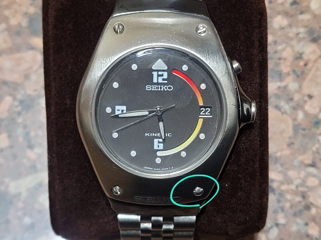 90s 세이코 명품 디자이너 키네틱 빈티지 쿼츠 시계 상품이미지3