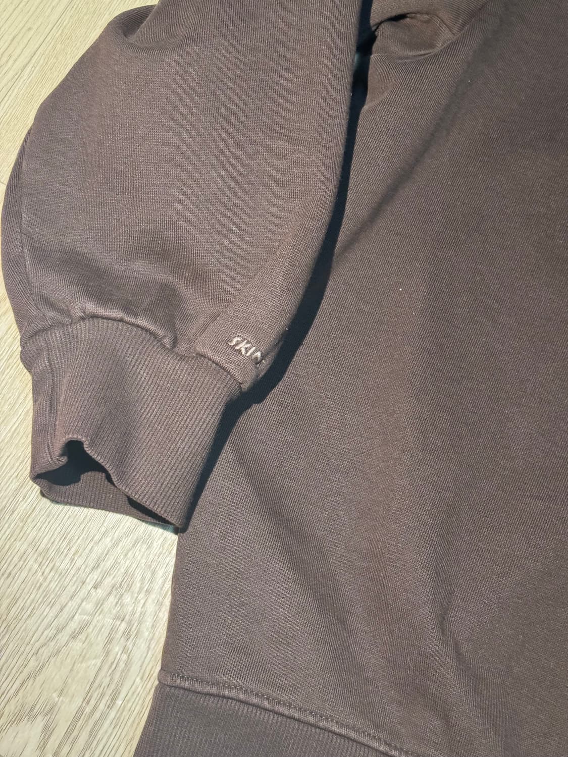 스킴스 SKIMS 보이프렌드 후드 집업 브라운 상품이미지6