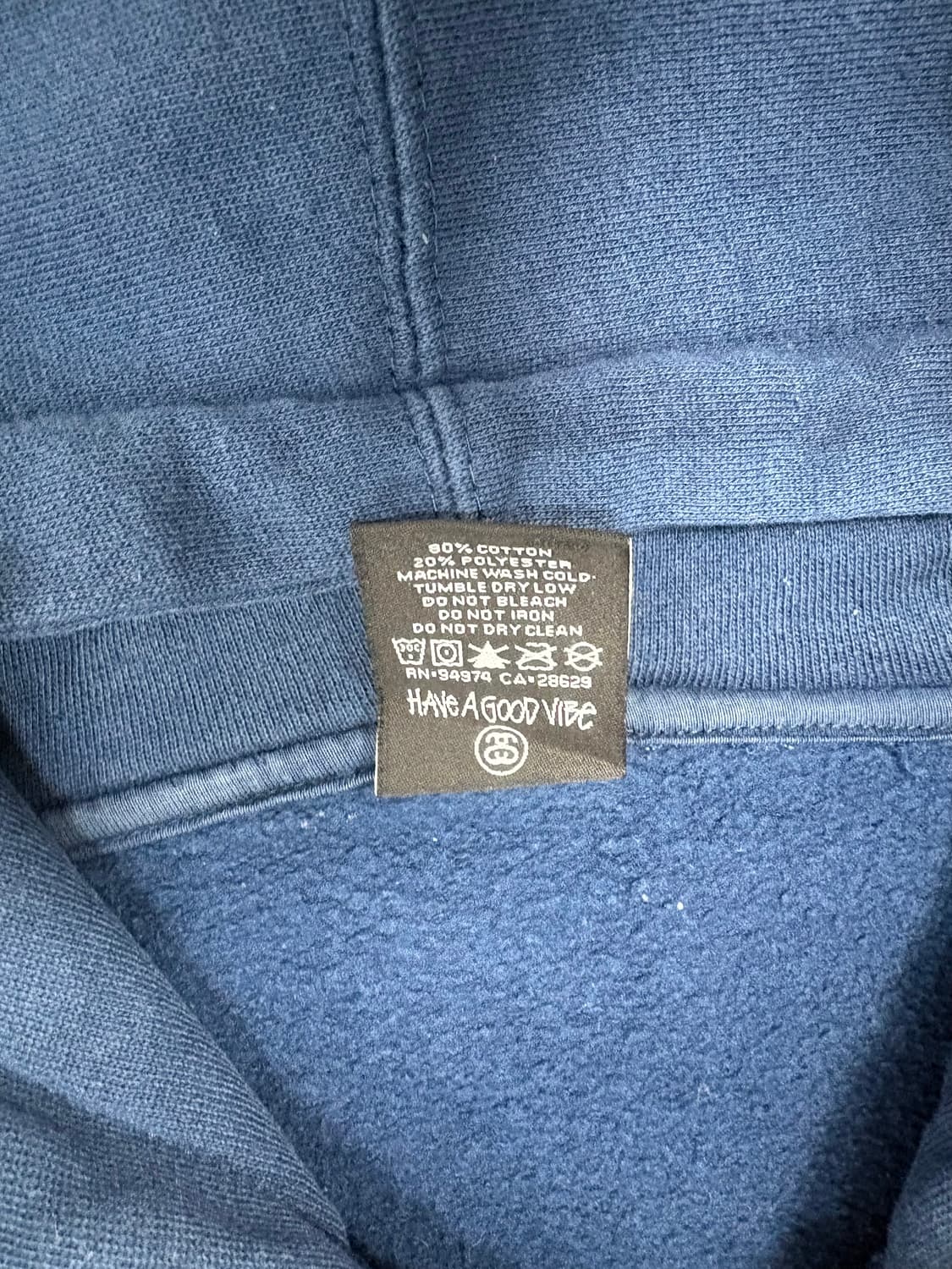 스투시 후드집업 네이비 상품이미지9