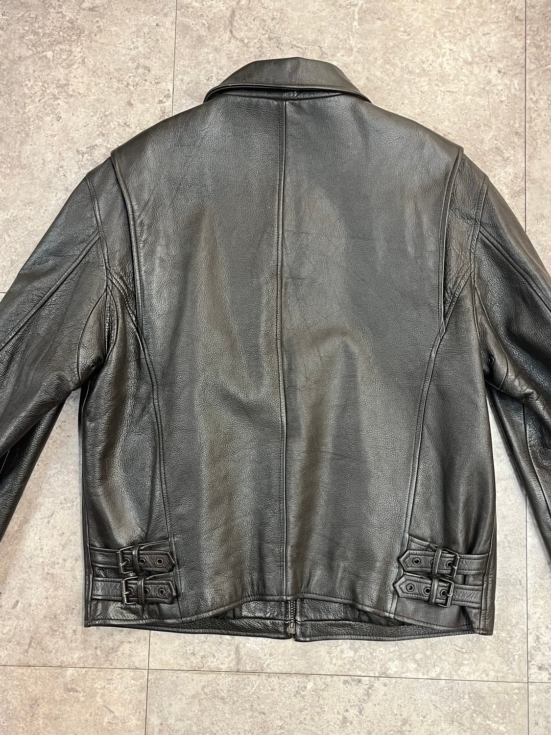 소가죽 레더 자켓 브라운 100 #csz2319 상품이미지6