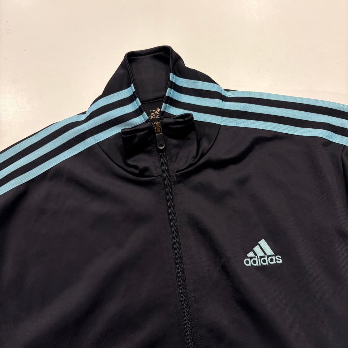 [100] 07s 아디다스 블랙 3선 트랙 자켓 져지 민트 B380 상품이미지3