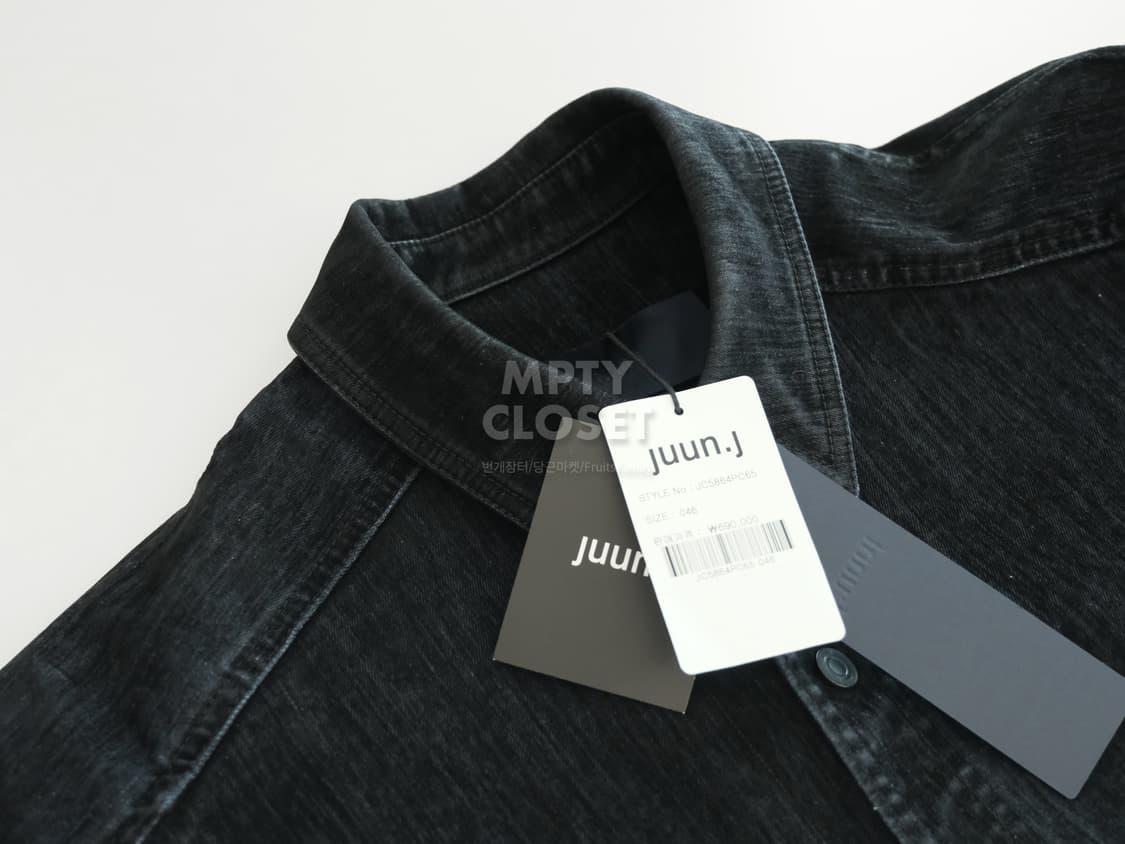 [46] 준지 25FW 슬럽 벨벳 데님 코치셔츠 상품이미지3