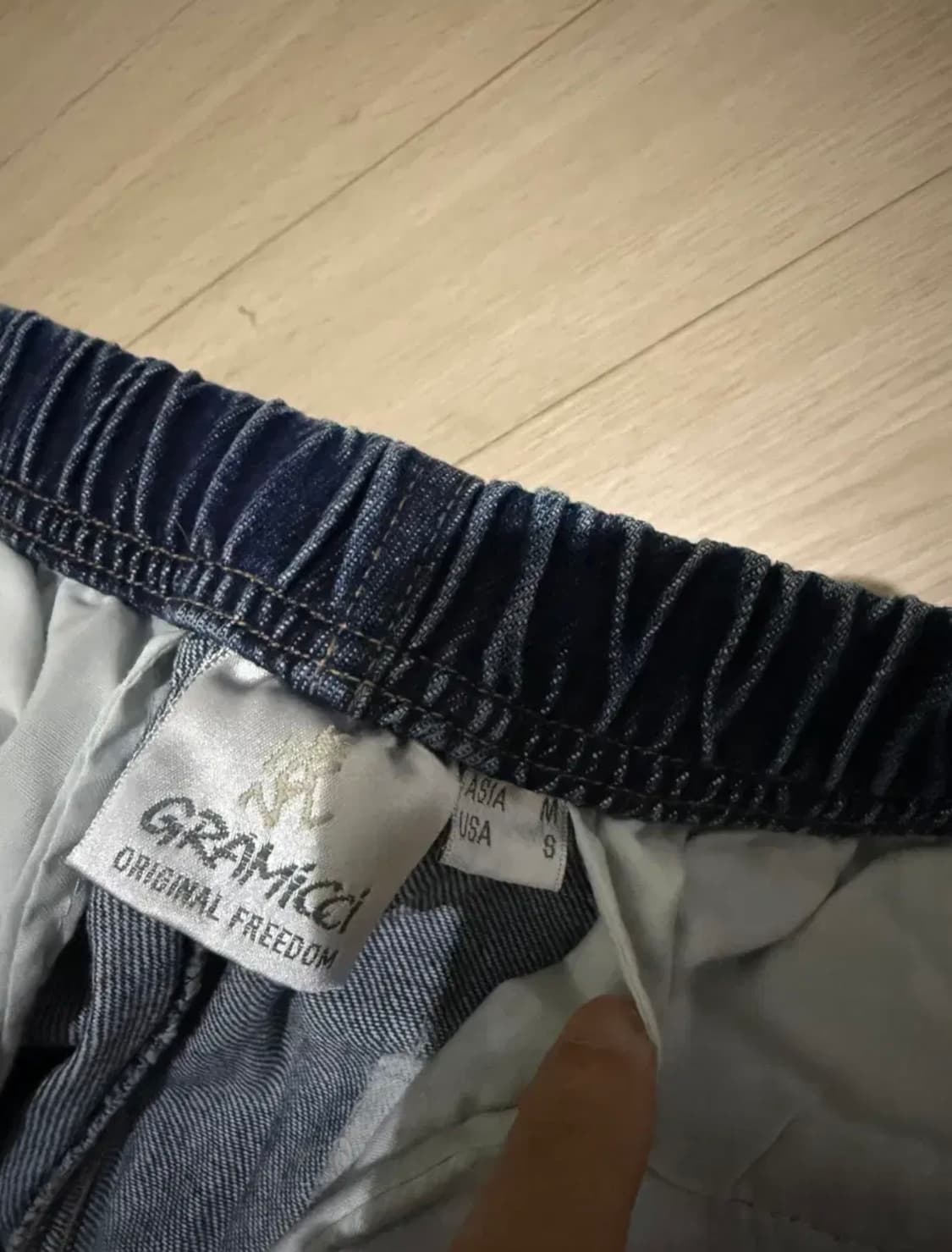 그라미치 루즈테이퍼드팬츠 데님 M 상품이미지3