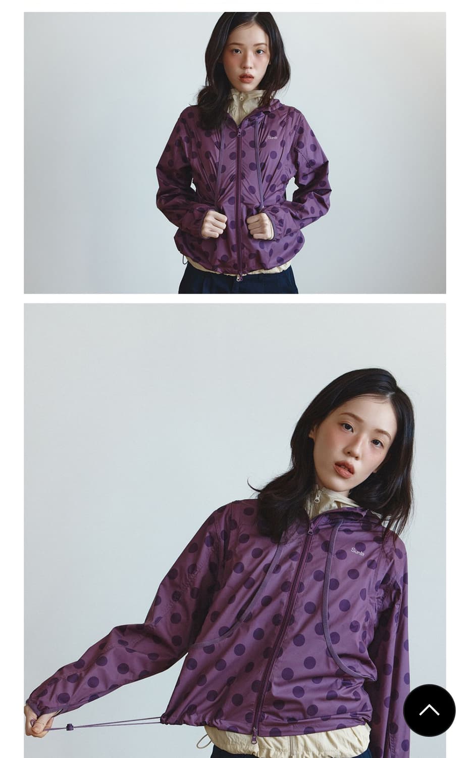[썬릿] 2Way Hooded Wind Breaker (Purple) 상품이미지6