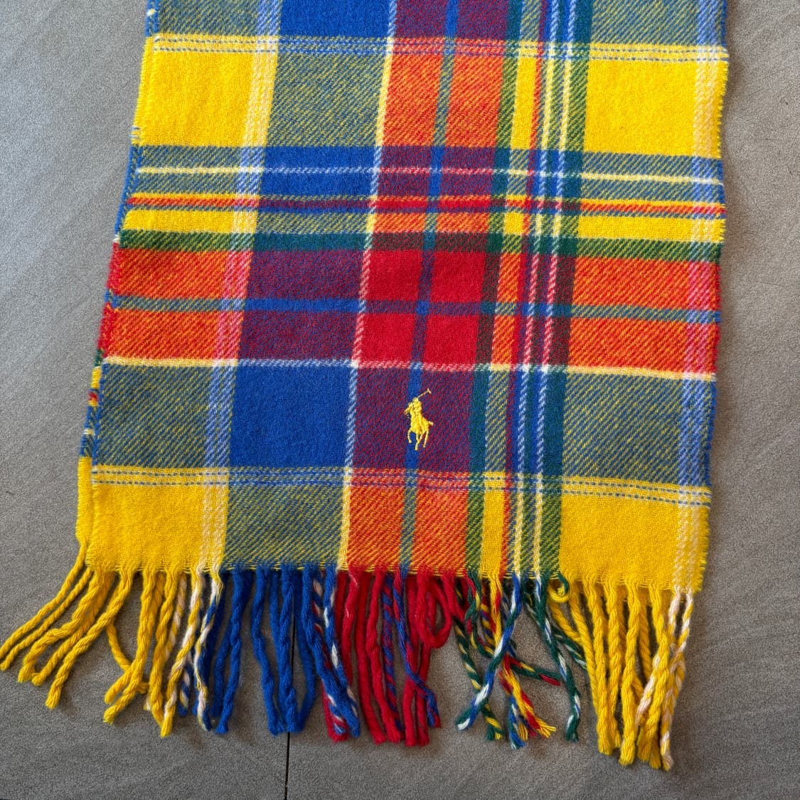 폴로 정품 이태리 생산 램스 울 머플러  상품이미지3