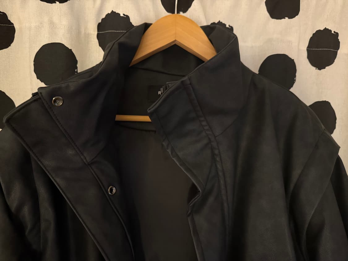 미드 가죽 점퍼 상품이미지2