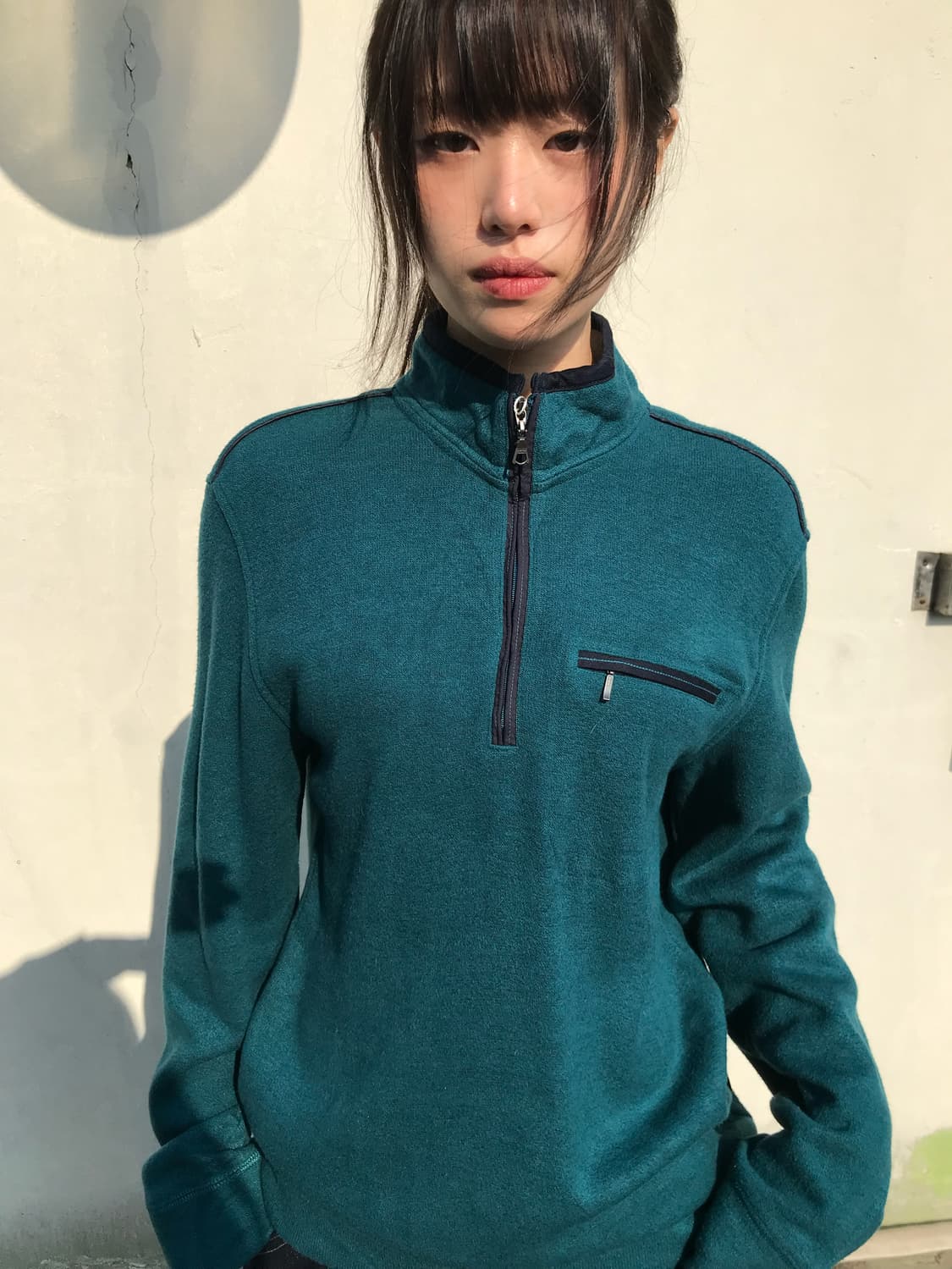 Simple life 플리스 하프 집업 상품이미지3