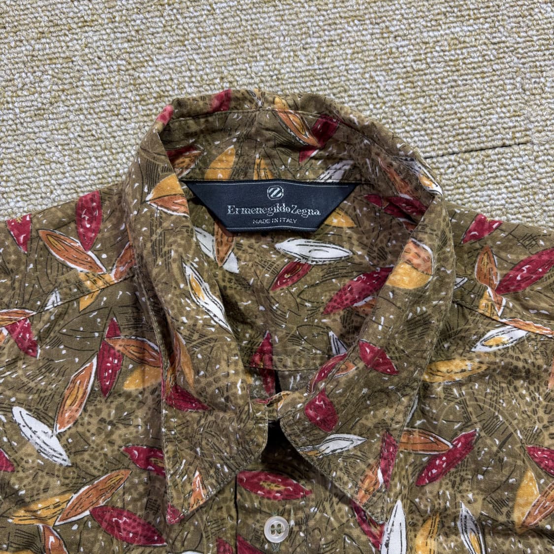 에르메네질도 제냐 반팔 패턴 셔츠(Free) 상품이미지3