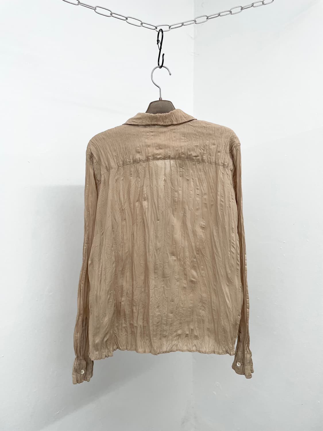 이세이미야케 플리츠 레이스 블라우스 *레어 상품이미지9