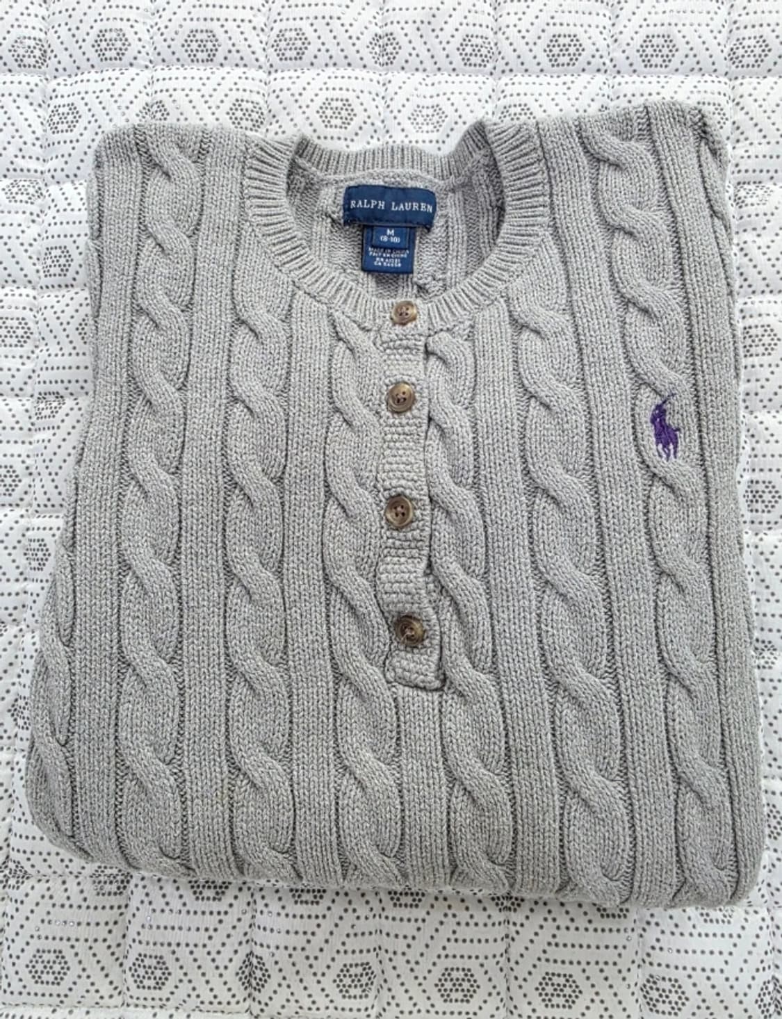 (새상품급) 폴로 랄프로렌 케이블 니트 8~10세 상품이미지3