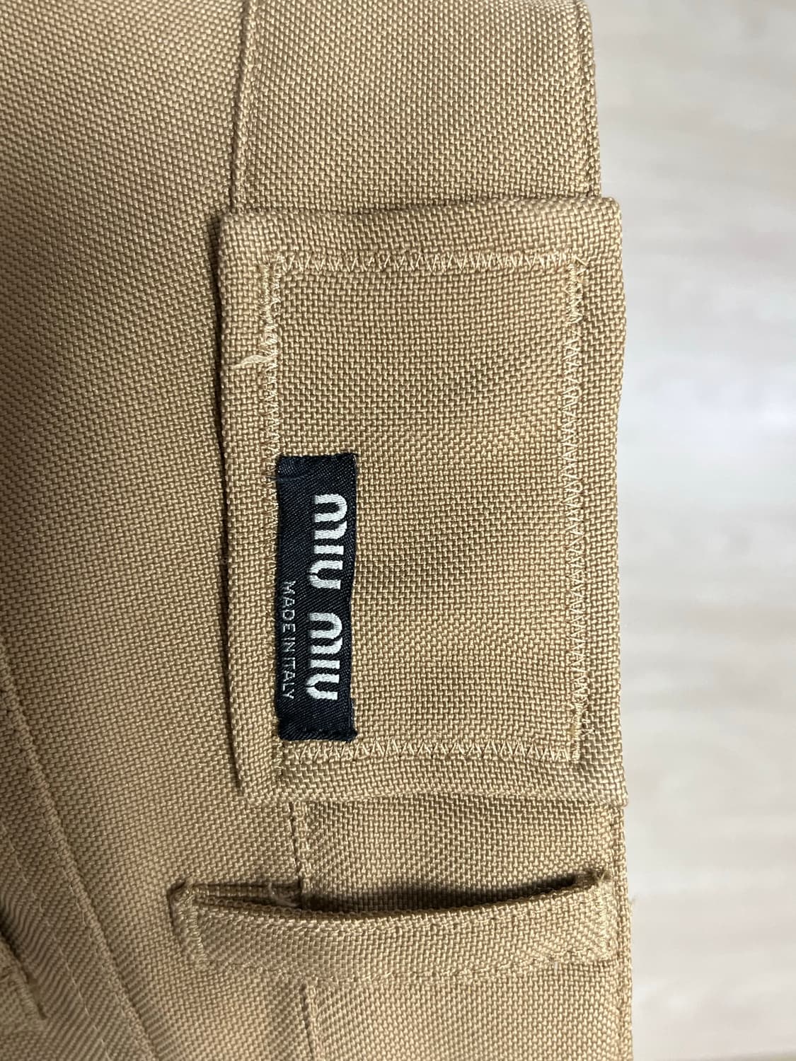 Miumiu prada tan trouser(46) 상품이미지4