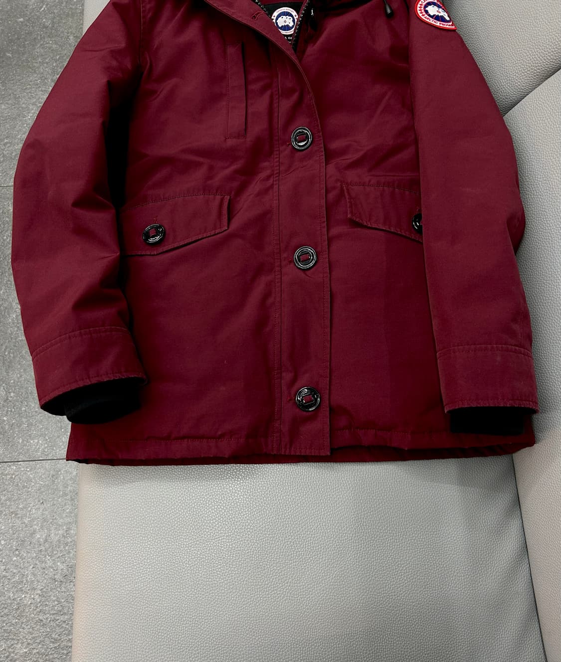 캐나다구스 버건디 패딩(M/55~66) 상품이미지4