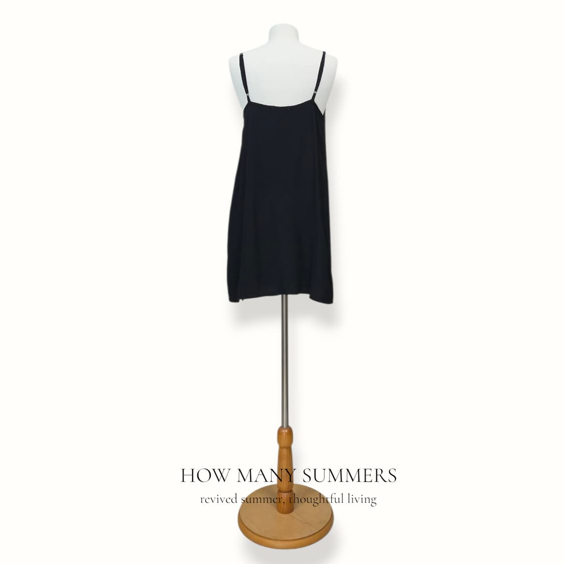 라카우사 블랙 슬립 미니 원피스 S 나시 뷔스티에 레이온 상품이미지2