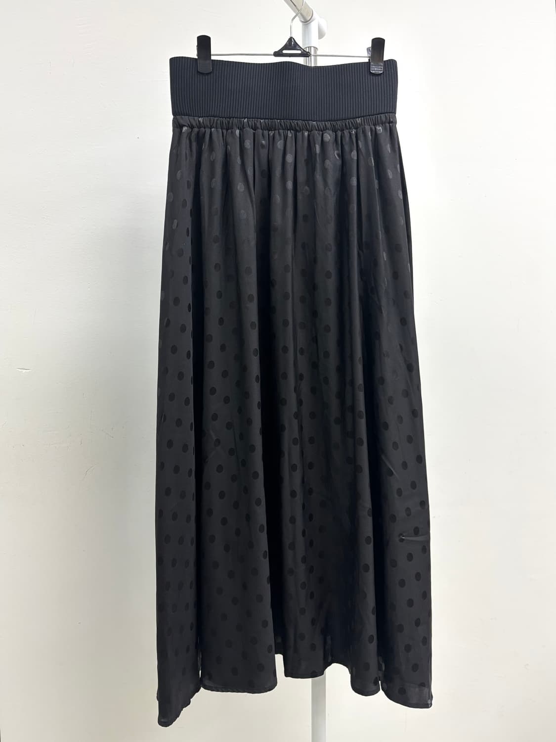 빈티지 블랙 도트 스커트 상품이미지6