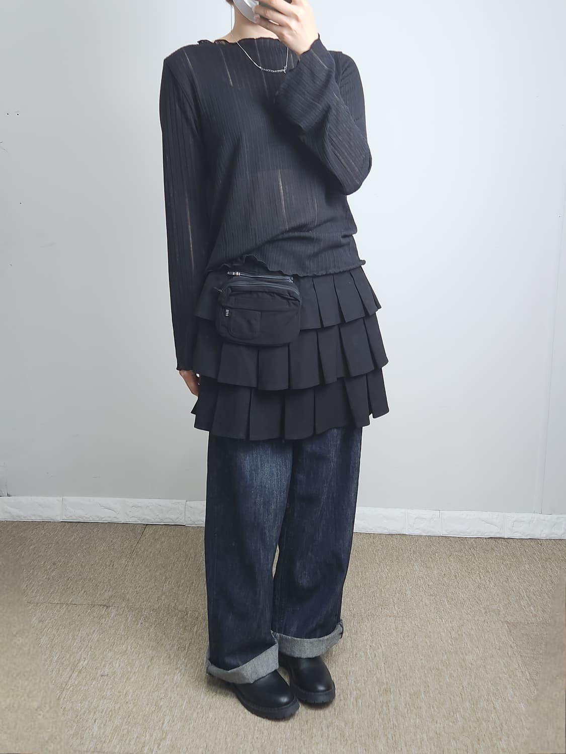 (ELLE golf )플리츠 스커트 상품이미지4