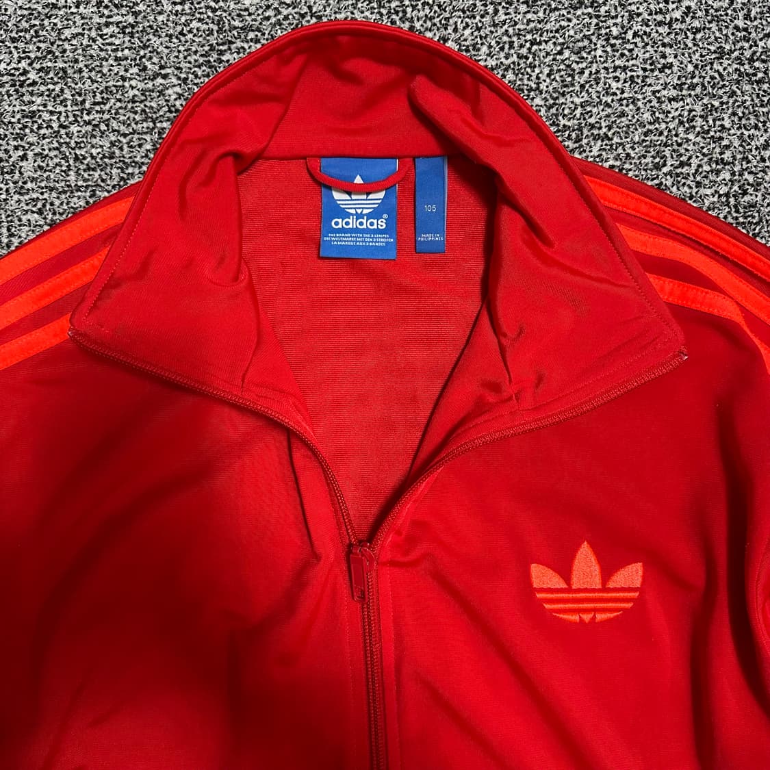 (105) 아디다스 삼선 파이어버드 져지 레드 상품이미지2