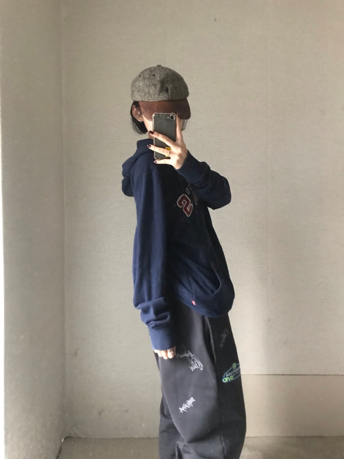 리바이스 네이비 빅로고 후드집업 상품이미지5