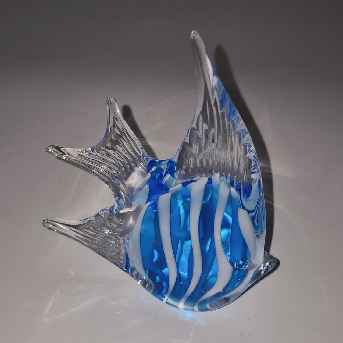 80s 오타루 아트글라스 엔젤피쉬 오브제 상품이미지9