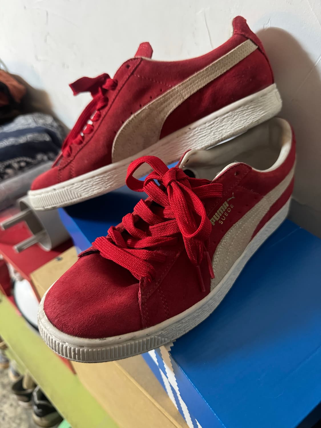 퓨마 스웨이드 레드 판매 상품이미지1