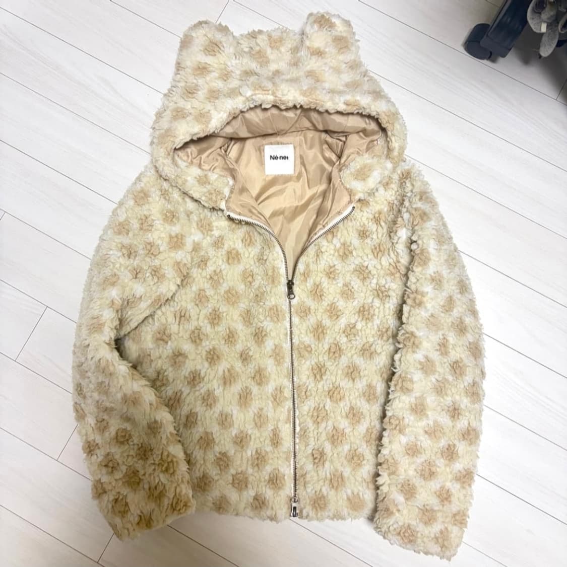 Ne net 뽀글이 곰 후드집업 상품이미지1