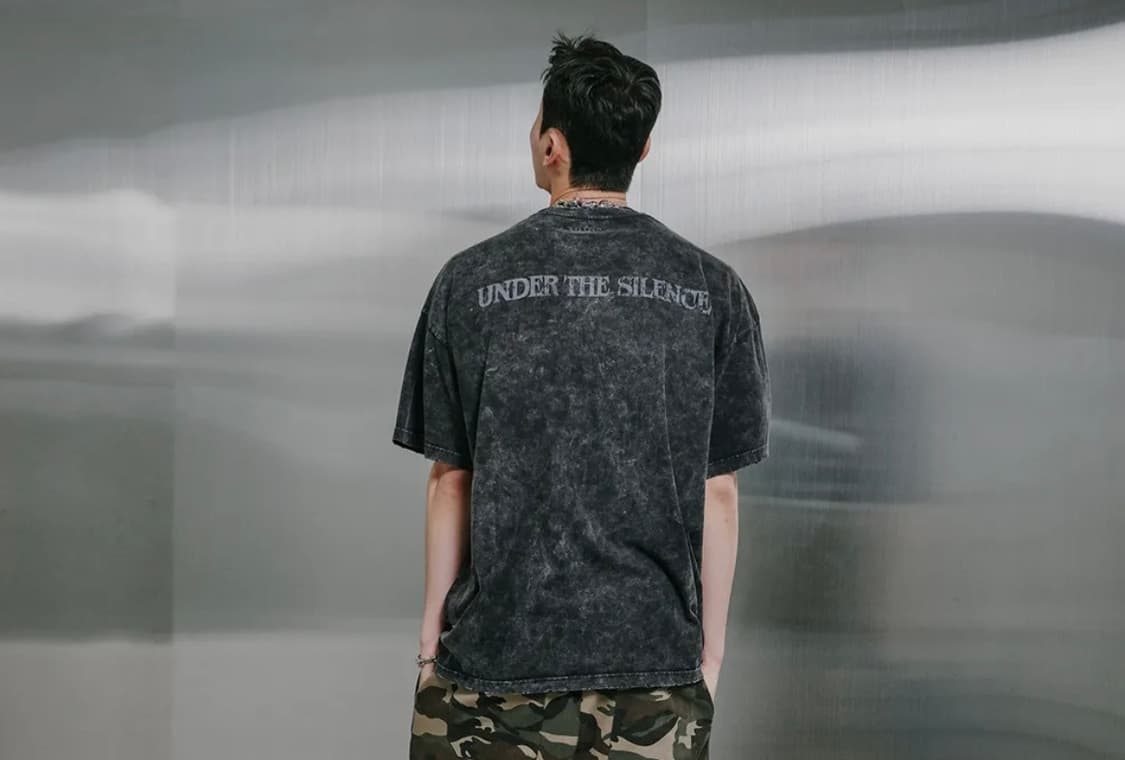 로어링라드 반팔 워시드 데미지 오버 티셔츠 블랙 L 상품이미지2