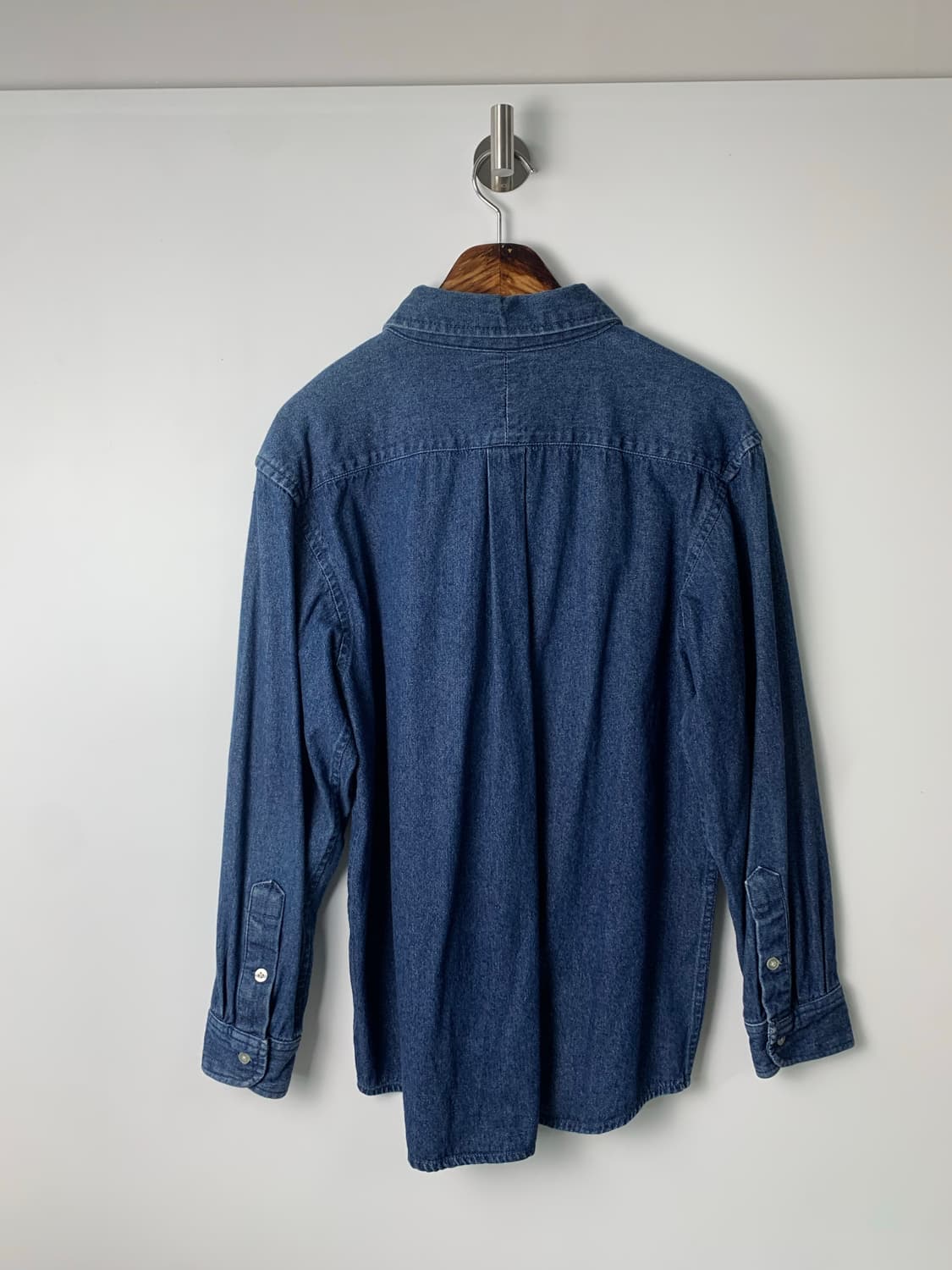 디키즈 화이트 자수로고 데님 셔츠 상품이미지3