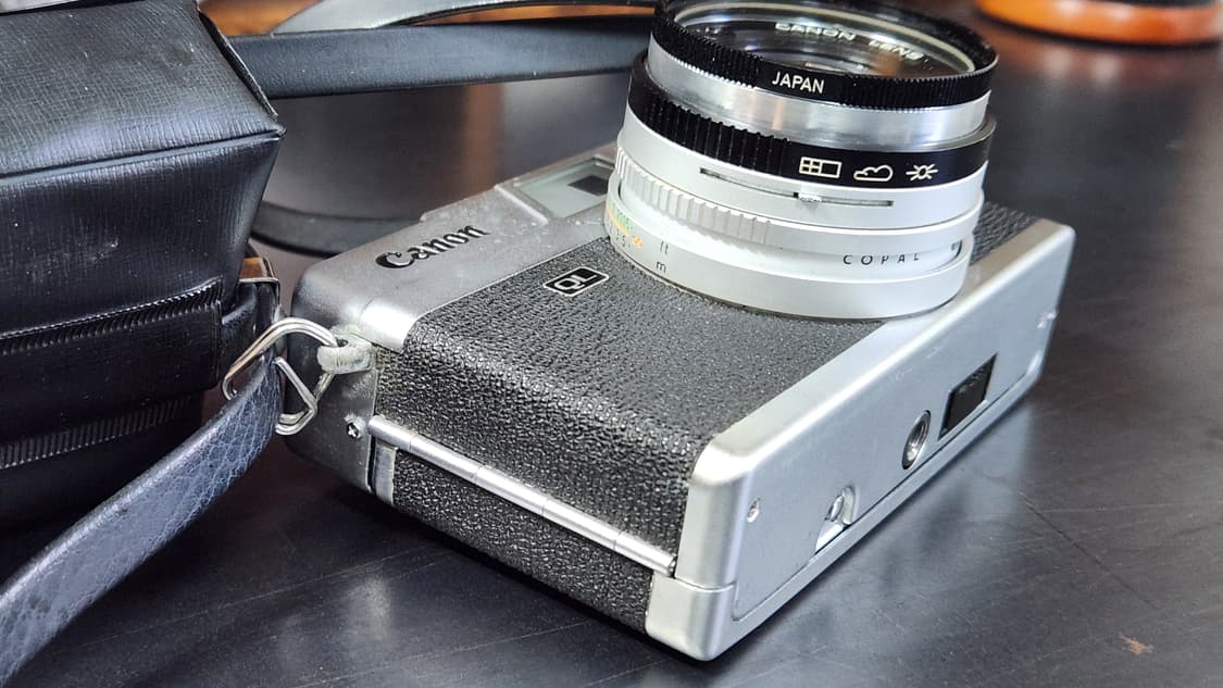 캐논 ql17 40mm f1.7 필름카메라 + 플래쉬 상품이미지5