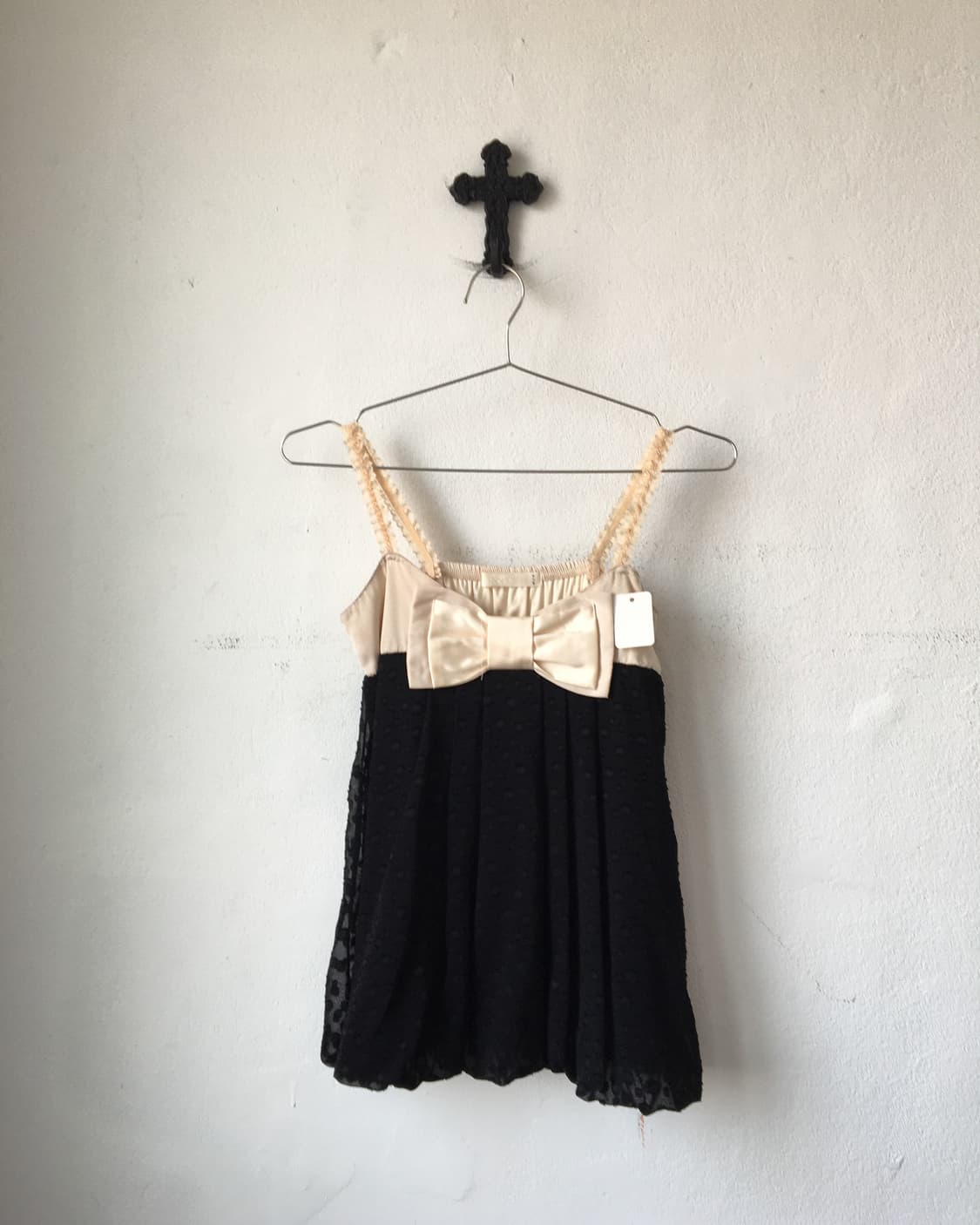 Ribbon point dot pattern sleeveless 상품이미지2